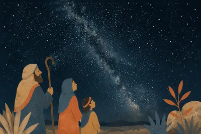 Remote Starry Night Sky Over Wilderness