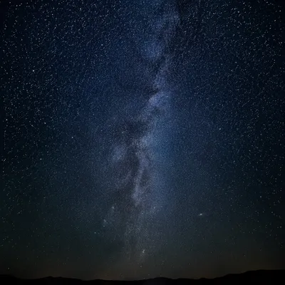Remote Starry Night Sky With Milky Way
