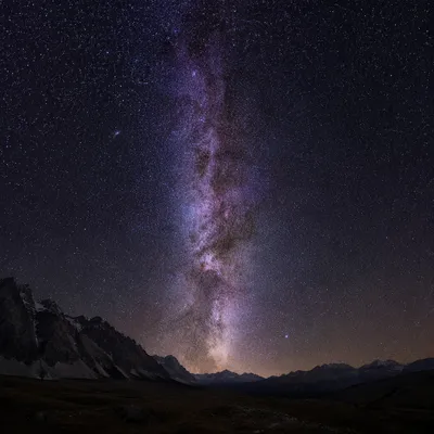 Milky Way Over Dark Mountain Wilderness