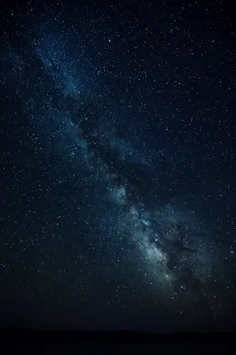 Remote Starry Night Sky Over Wilderness
