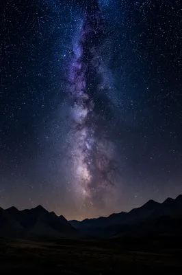 Milky Way Over Dark Mountain Wilderness