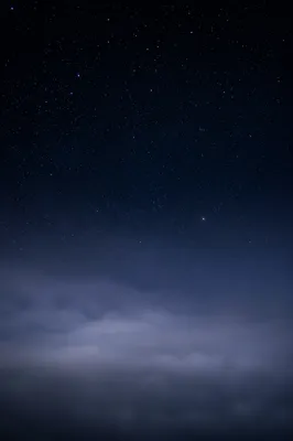 Serene Starry Night Sky Above Mist