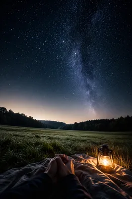 Prayer Beneath a Starry Meadow Sky