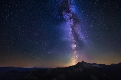 Milky Way Over Dark Mountain Wilderness