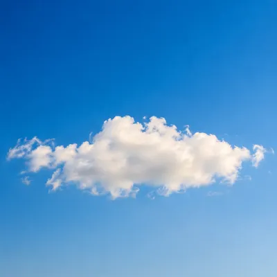 Warm Summer Sky with Soft Cloud