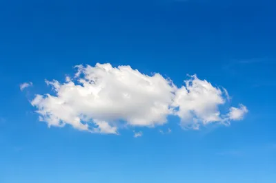 Minimal Summer Sky With Soft Cloud