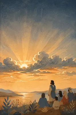 Sun Rays Breaking Through Dramatic Clouds