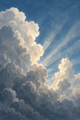 Sun Rays Breaking Through Storm Clouds
