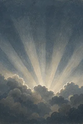 Sun Rays Breaking Through Storm Clouds