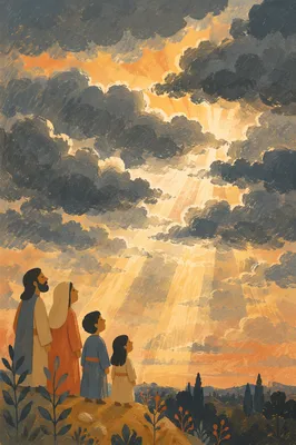Sun Rays Breaking Through Storm Clouds