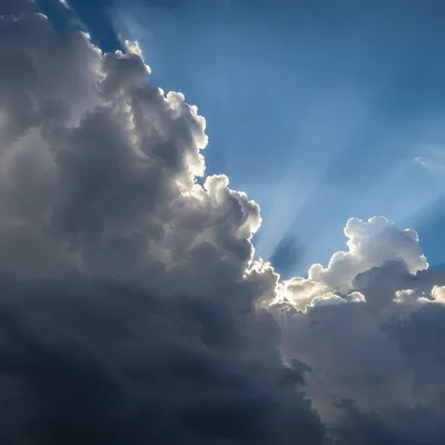 Sun Rays Breaking Through Storm Clouds