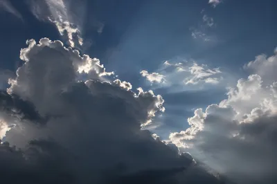 Sun Rays Breaking Through Storm Clouds