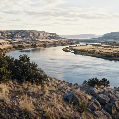 Clear River Valley in Late Afternoon