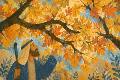 Golden Autumn Canopy Over Forest Path