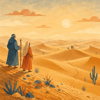 Golden Desert Sunset with Cactus Silhouettes