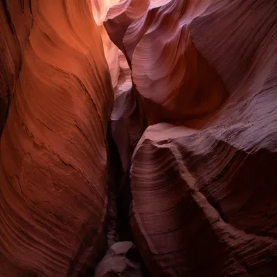 Layered Sandstone Slot Canyon Texture