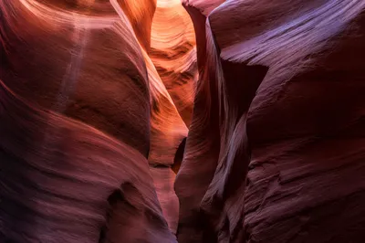 Layered Red Sandstone Slot Canyon Texture