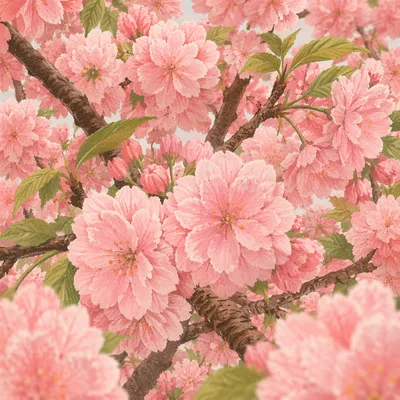 Cherry Blossom Tree in Full Bloom