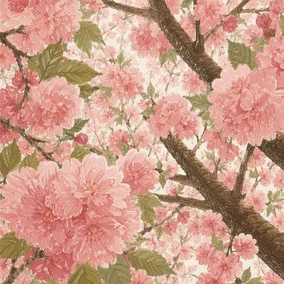 Cherry Blossom Canopy in Full Bloom
