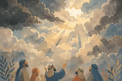 Dramatic Backlit Clouds with Golden Rays