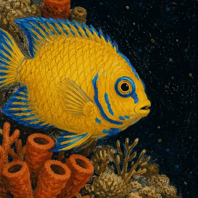 Vibrant Tropical Reef Fish Underwater