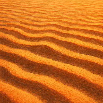 Golden Desert Dune Ripple Patterns