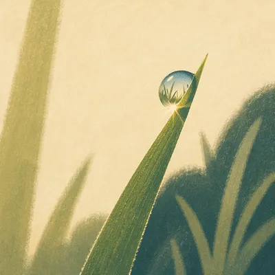 Morning Dew on Fresh Green Grass