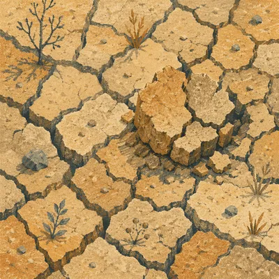 Drought Cracked Desert Earth Texture