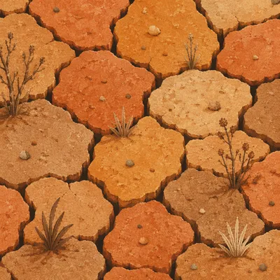 Dried Cracked Desert Earth Texture