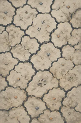 Dried Cracked Desert Earth Texture
