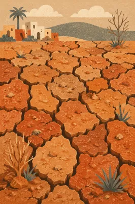Cracked Desert Earth Drought Texture
