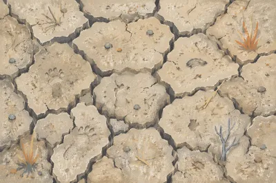 Cracked Desert Earth Drought Texture