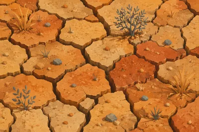 Cracked Desert Earth Drought Texture