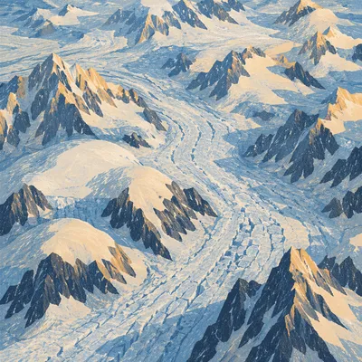 Remote Glacier Blue Mountain Wilderness