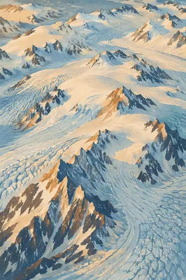 Remote Glacier Blue Mountain Wilderness