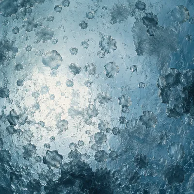 Frozen Hailstones on Frosted Glass Texture
