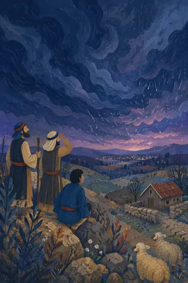 Approaching Hailstorm Over Rural Farmland at Twilight