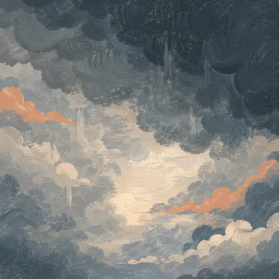 Moody Overcast Storm Clouds with Soft Light