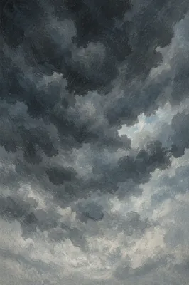 Moody Overcast Storm Clouds Background