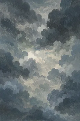Moody Overcast Storm Clouds Background