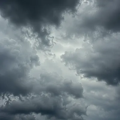 Moody Overcast Storm Clouds Close Up