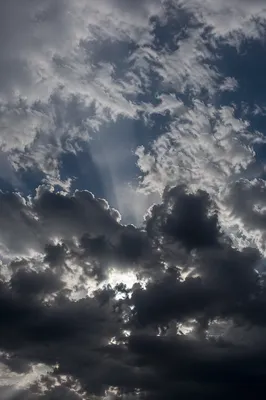 Moody Overcast Sky with Layered Storm Clouds