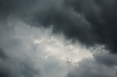 Moody Overcast Storm Clouds With Soft Light