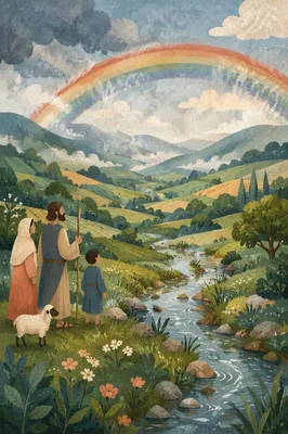 Rainbow Over Fresh Green Valley