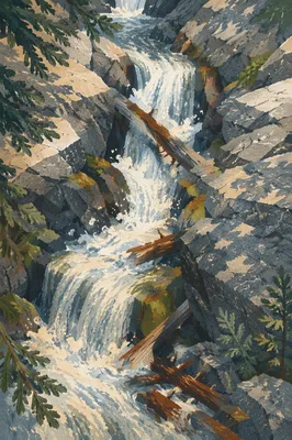 White Water Rapids in Rocky Gorge