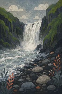 White Water Rapids in Mossy Gorge