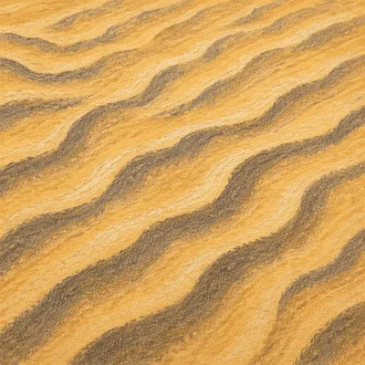Golden Desert Sand Ripples Abstract Pattern