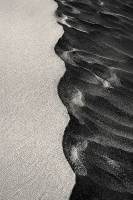Overhead Desert Sand Ripples in Shadow