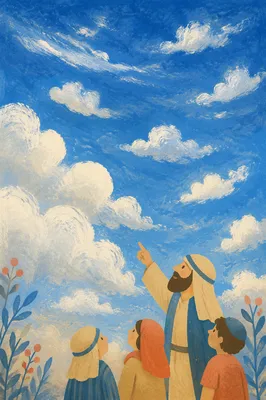Brilliant Blue Sky with White Clouds