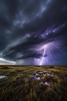 Lightning Over Remote Open Plain